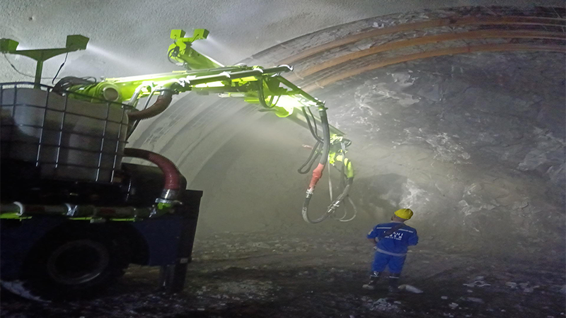 隧道襯砌專用的濕噴機械手在施工技術(shù)優(yōu)勢(圖1)
