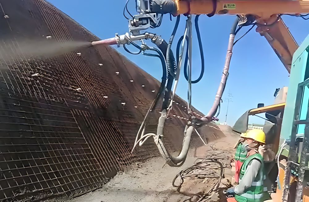 濕噴臺車的優(yōu)勢特點和應用領域簡介(圖1) 濕噴臺車的優(yōu)勢特點和應用領域簡介(圖1)